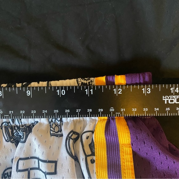 🏀Mitchell & Ness O’Neal LA Lakers NBA Doodle Jersey Short Set Med Retails $225 - Picture 10 of 16